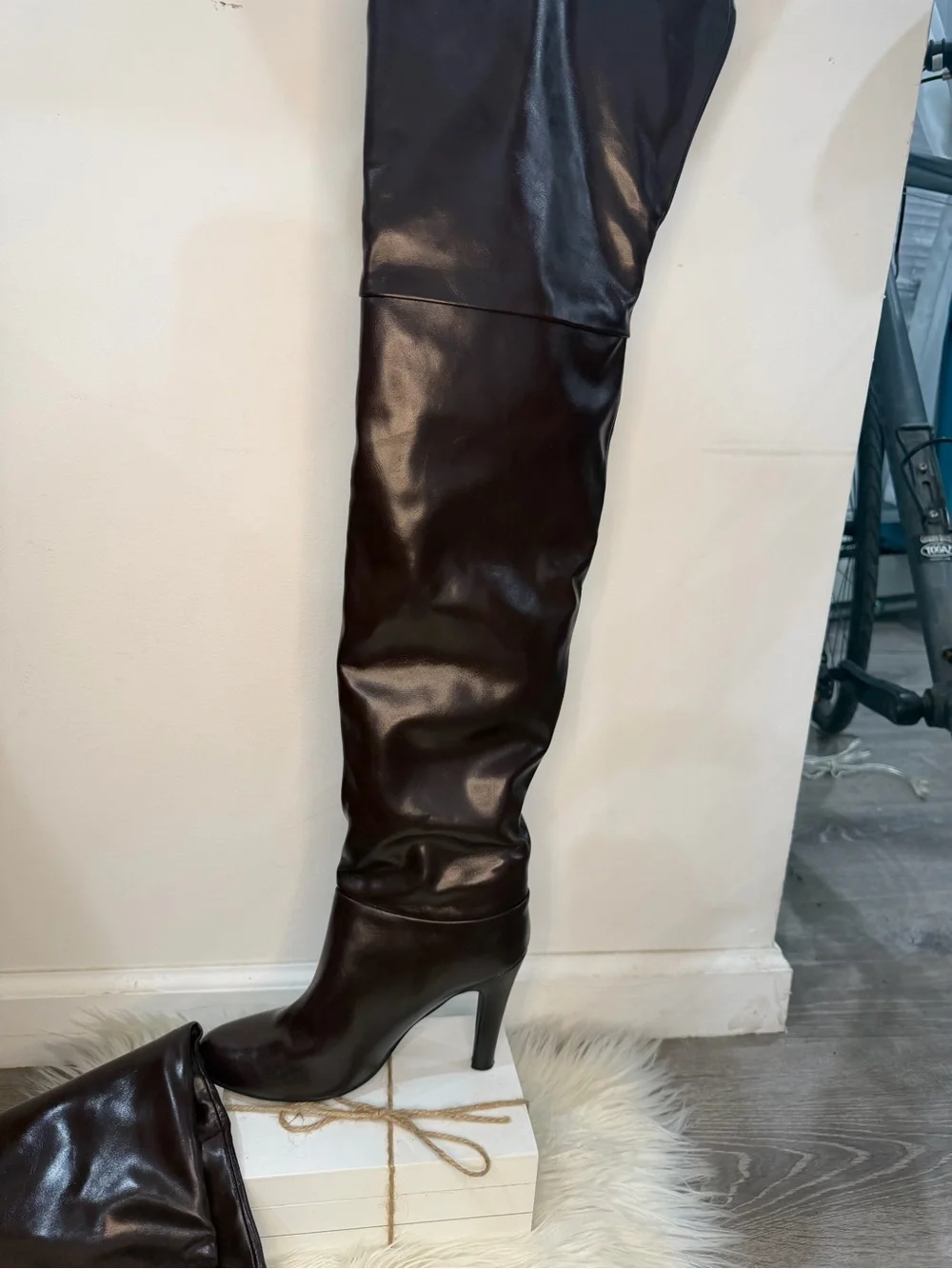 Women’s Brown High-Heel Knee Boots